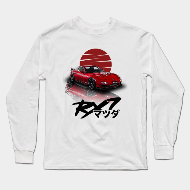 Mazda RX7 Long Sleeve T-Shirt by RifkyAP28